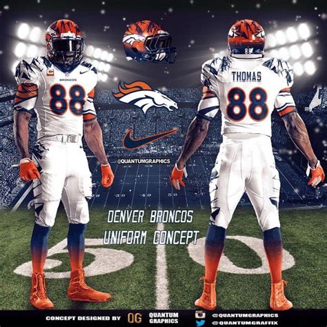 Version 3 of my Broncos Uniform Concept!! I decided to make a Version 3 of my Broncos concept ...