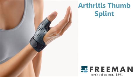 Arthritis Thumb Splint - YouTube