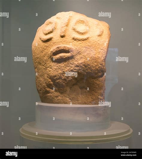 Lepenski Vir, Serbia, May 27, 2019: Prehistoric, stone sculptures found ...