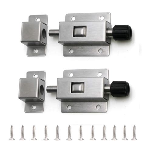 Buy Small Size Spring Loaded Latch Pin - Door Security Slide Latch Lock ...