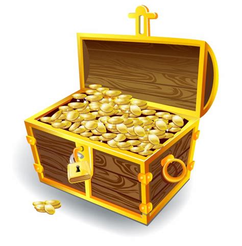 Treasure chest Free Vector / 4Vector