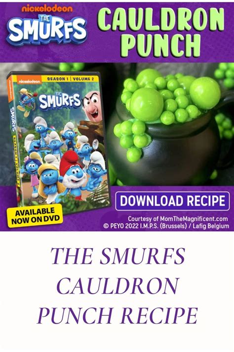 The Smurfs Cauldron Punch Recipe - Ice Cream n Sticky Fingers