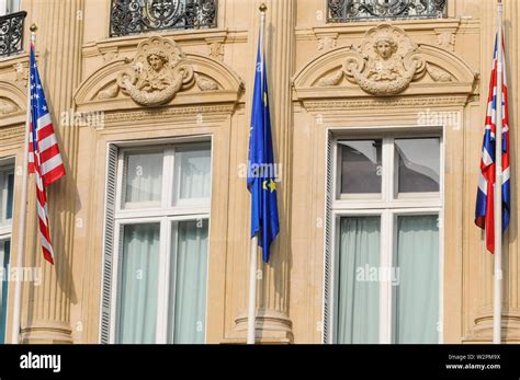 International flags, Paris, Ile-de-France, France Stock Photo - Alamy