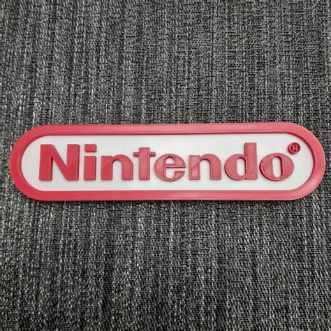 Nintendo Logo Sign Fan Art 3D Printed up to 14 inches | Etsy