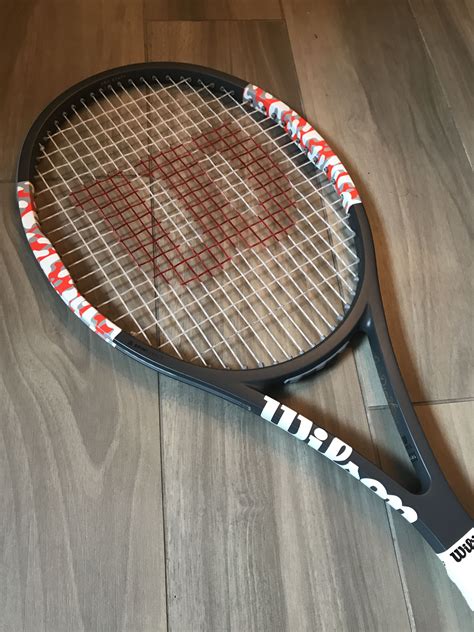 Grigor Dimitrov's custom Wilson tennis racket. | Tennis racket, Tennis ...