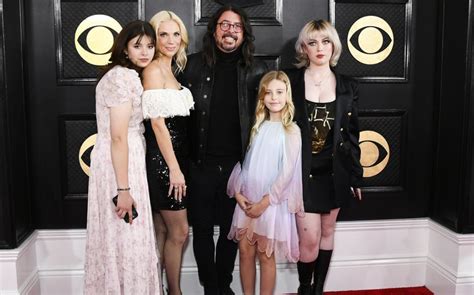 Dave Grohl Brings His Wife and Three Daughters to the Grammys 2023