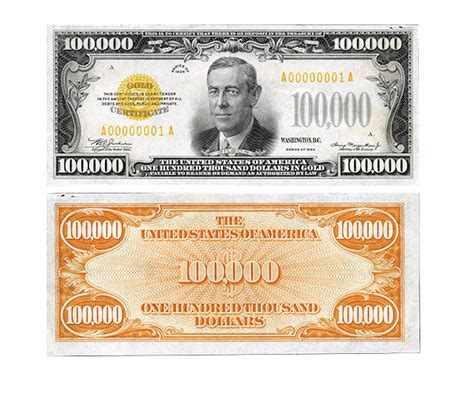 $100,000 Gold Certificate, Series 1934