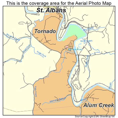 Aerial Photography Map of Tornado, WV West Virginia