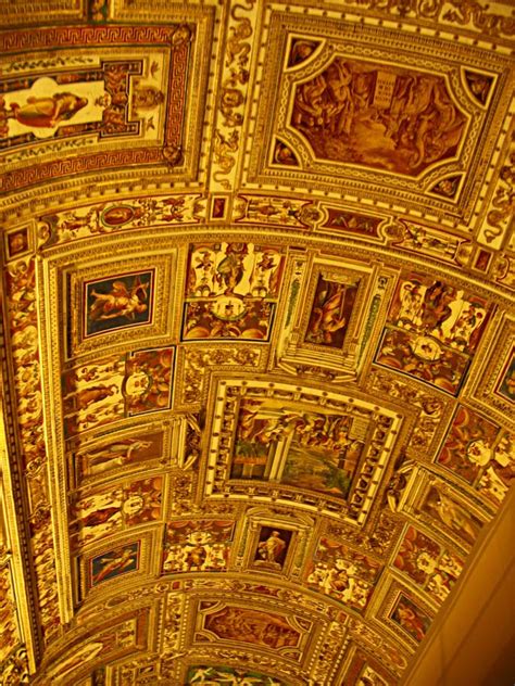 Stock Pictures: Sistine Chapel Corridor Ceiling Paintings and Designs