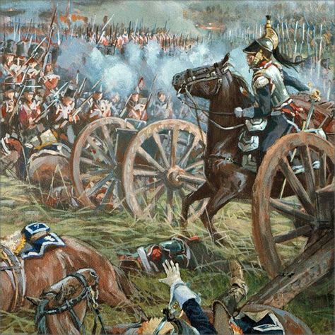 Ney attack at Waterloo 1815 | Napoleonic wars, History war ...