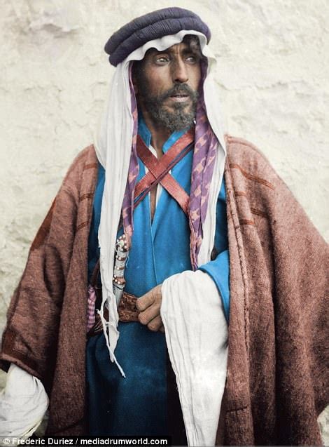 Bedouin tribe revealed in colourised images | Daily Mail Online