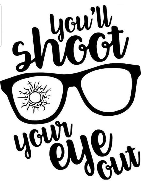 You'll Shoot Your Eye Out Vinyl Decals | Etsy