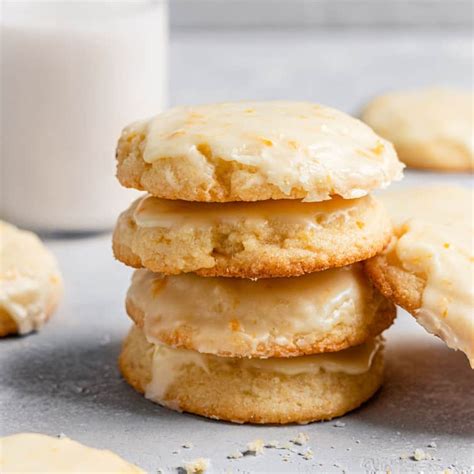 Orange Cookies with Sweet Orange Glaze - Brown Eyed Baker