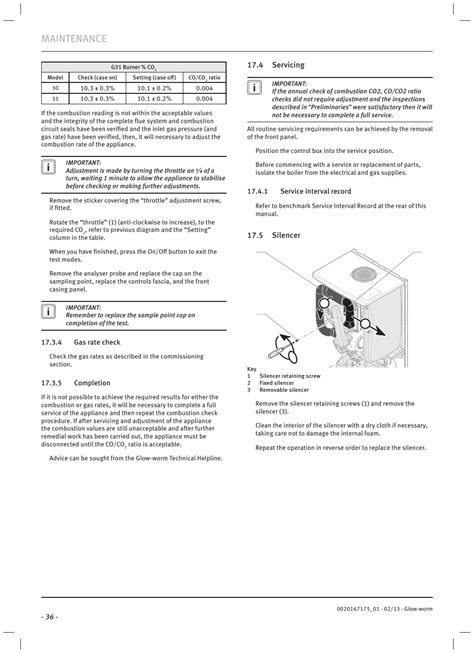 Maintenance | Glow-worm Ultimate c User Manual | Page 38 / 56