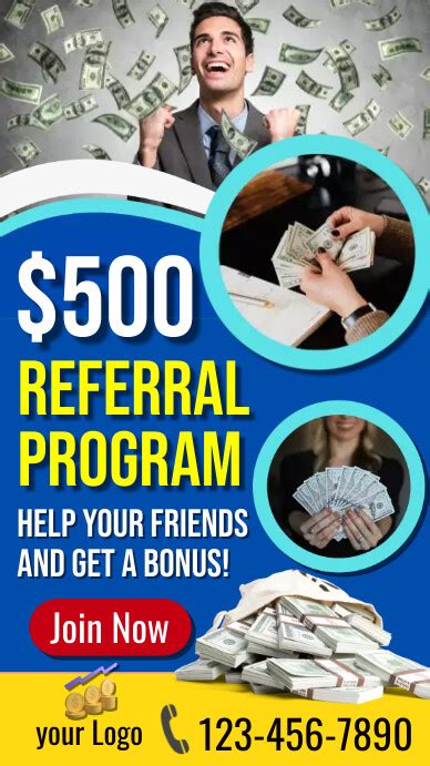 referral program free customisable templates | PosterMyWall