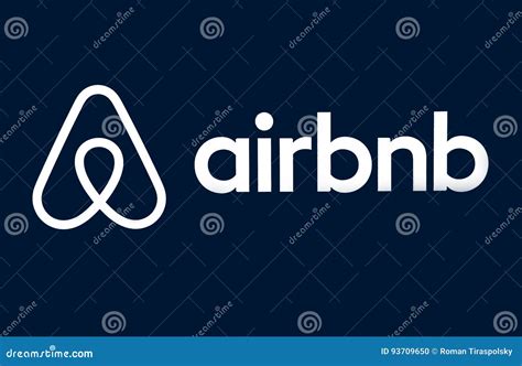 Airbnb logo editorial image. Image of emblem, background - 93709650