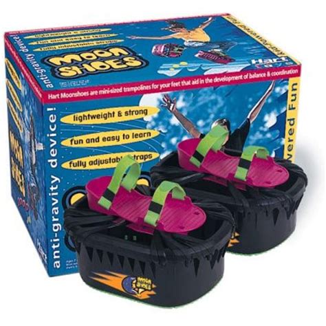 New! Big Time Toys : MOON SHOES / Black : Kid-Powered Fun Anti Gravity ...