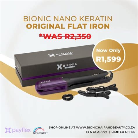 Keratin Hair Straightener | Bionic Nano Keratin Flat Iron | Bionic Hair & Beauty