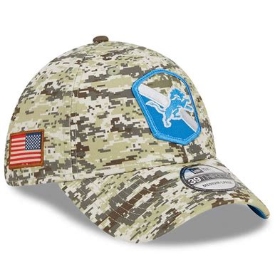 Detroit Lions New Era 2023 Salute To Service 39Thirty Flex Hat - Camo