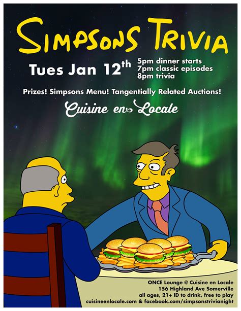 Simpsons Trivia Night [01/12/16]