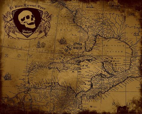 Pirate Treasure Map Wallpaper