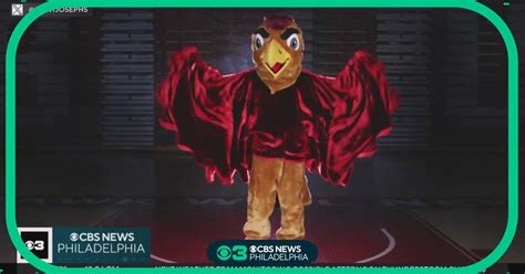 St. Joseph's University unveils updated hawk mascot - CBS Philadelphia