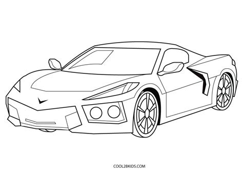 Free Printable Sports Car Coloring Pages For Kids