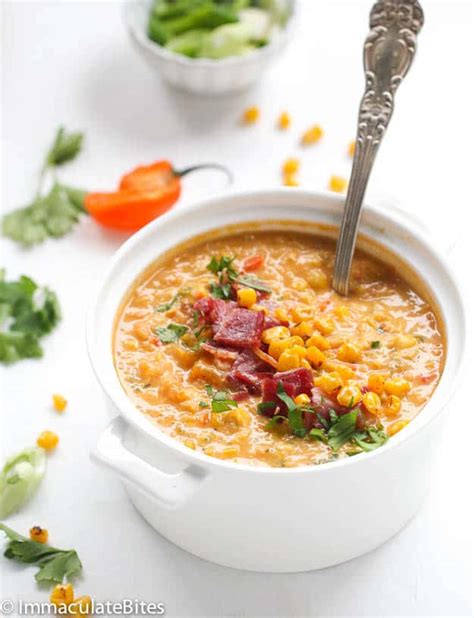 Trinidad Style Corn Soup - Immaculate Bites