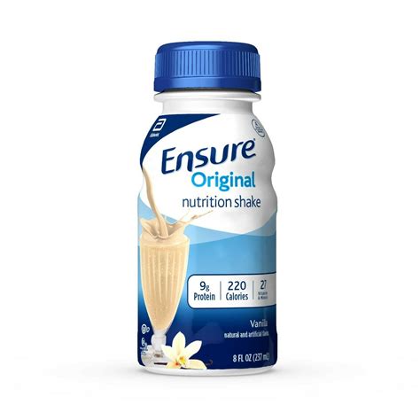 Ensure Original Nutrition shake Vanilla flavor 8 oz ( Pack of 24 ...