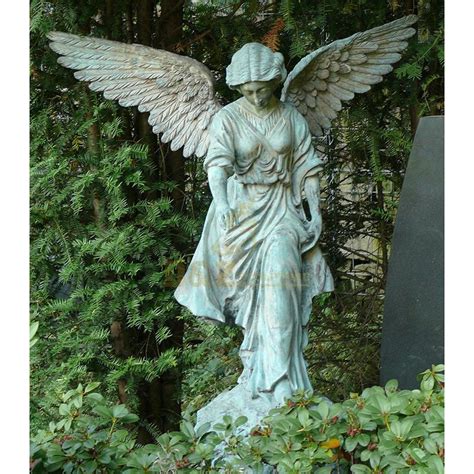 outdoor graveyard life size weeping angel statues