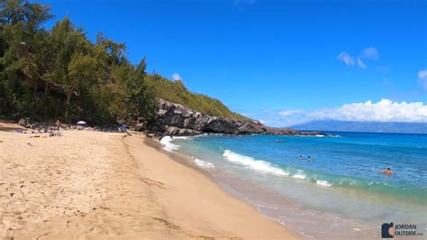 Snorkeling at Slaughterhouse Beach on the west side of Maui, Hawaii