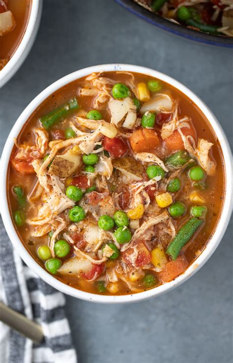 Chicken Veggie Soup | The Clean Eating Couple