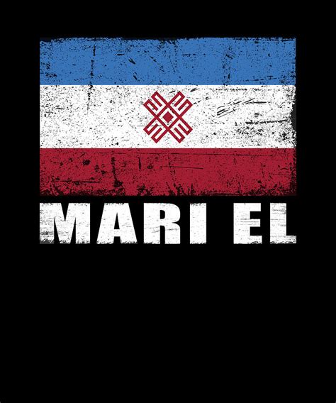 Mari El Flag Grunge Country Flag Mari El Digital Art by Manuel ...