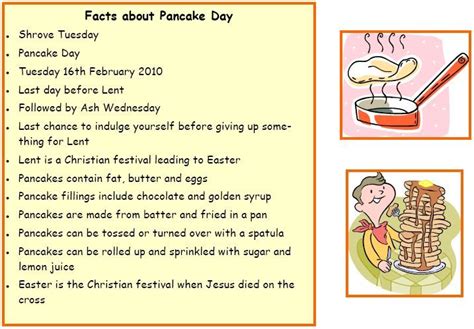 Pancake day facts - Try this memory test to get pupils to remember facts about Pancake Day ...