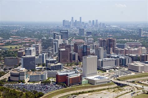 Aerial of Texas Medical Center with Downtown Houston picture, Aerial of ...