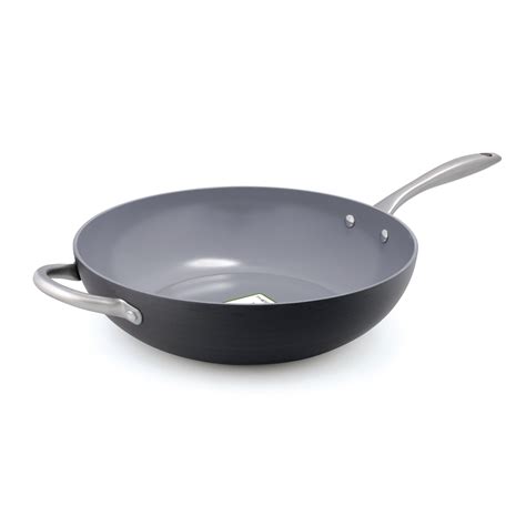 GreenPan Lima 12.5" Non-Stick Hard Anodized Ceramic Wok & Reviews | Wayfair