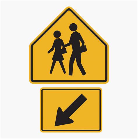 School Crossing Road Sign