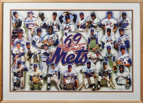 Lot Detail - 1969 World Series Champions New York Mets Team (29) Multi ...