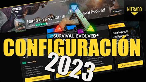 Configurar server de ARK en NITRADO en 2023 parte 1 - YouTube