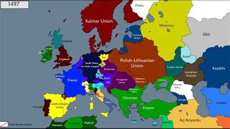 Political Map Of Europe 1600 - Map