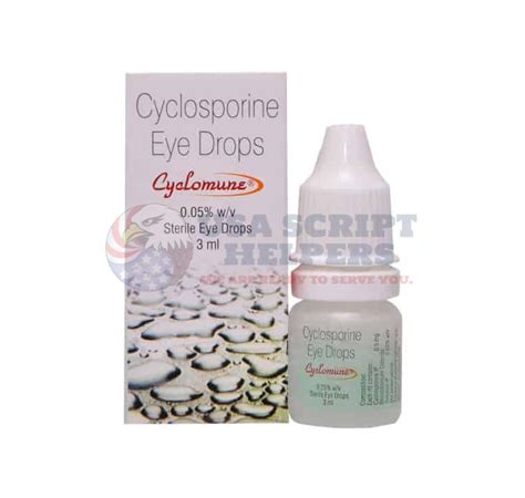 Buy Cyclosporine Eye Drops online from Canada | USA Script Helpers