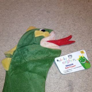 Baby Einstein Bard The Green Dragon 9 Plush Stuffed Hand Glove Puppet ...