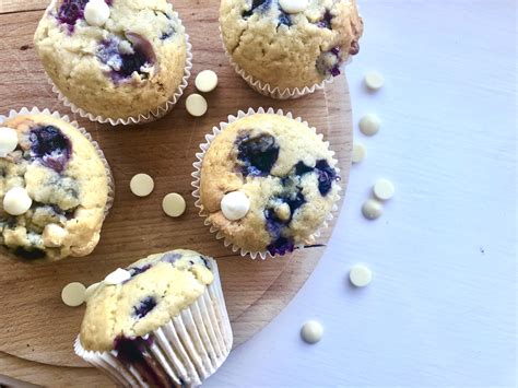 Blueberry White Chocolate Muffins – Maverick Baking