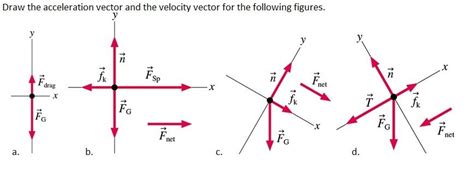 Solved Draw the acceleration vector and the velocity vector | Chegg.com