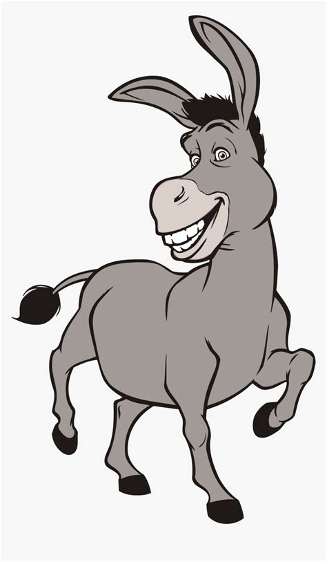 Clip Art Donkey Smiling - Cartoon Donkey From Shrek, HD Png Download - kindpng