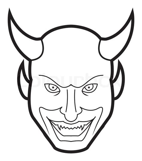 Devil face | Stock vector | Colourbox