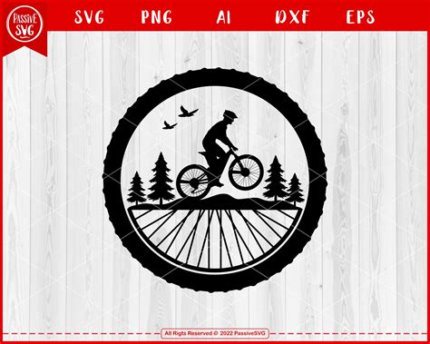 Circle Tire Mountain Bike Svg, Mtb Svg, Mountain Bike Clipart, Bike Svg ...