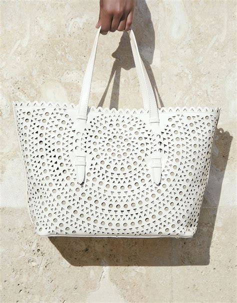 This perforated leather tote is the perfect go-to bag for summer ...