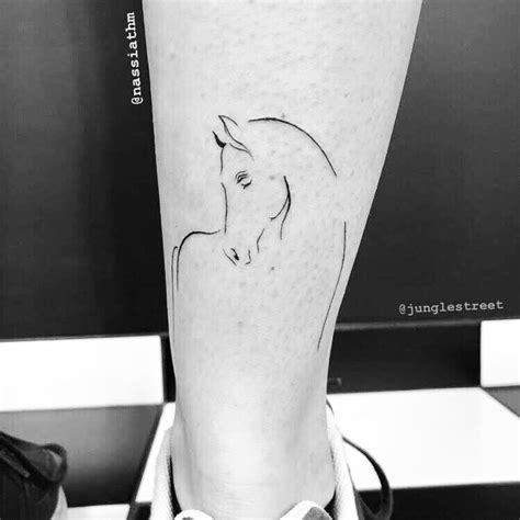 Minimalist horse tattoo | Horse tattoo, Sleeve tattoos for women, Small horse tattoo