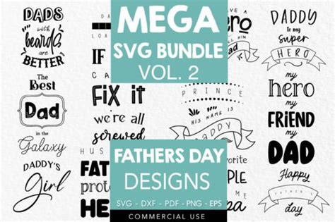 Father's Day Quotes SVG Bundle Vol. 2 Graphic by Prettygrafik ...